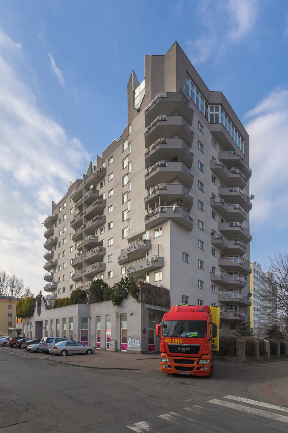 Zdjęcie architektury budynku Budynek mieszkalno-usługowy